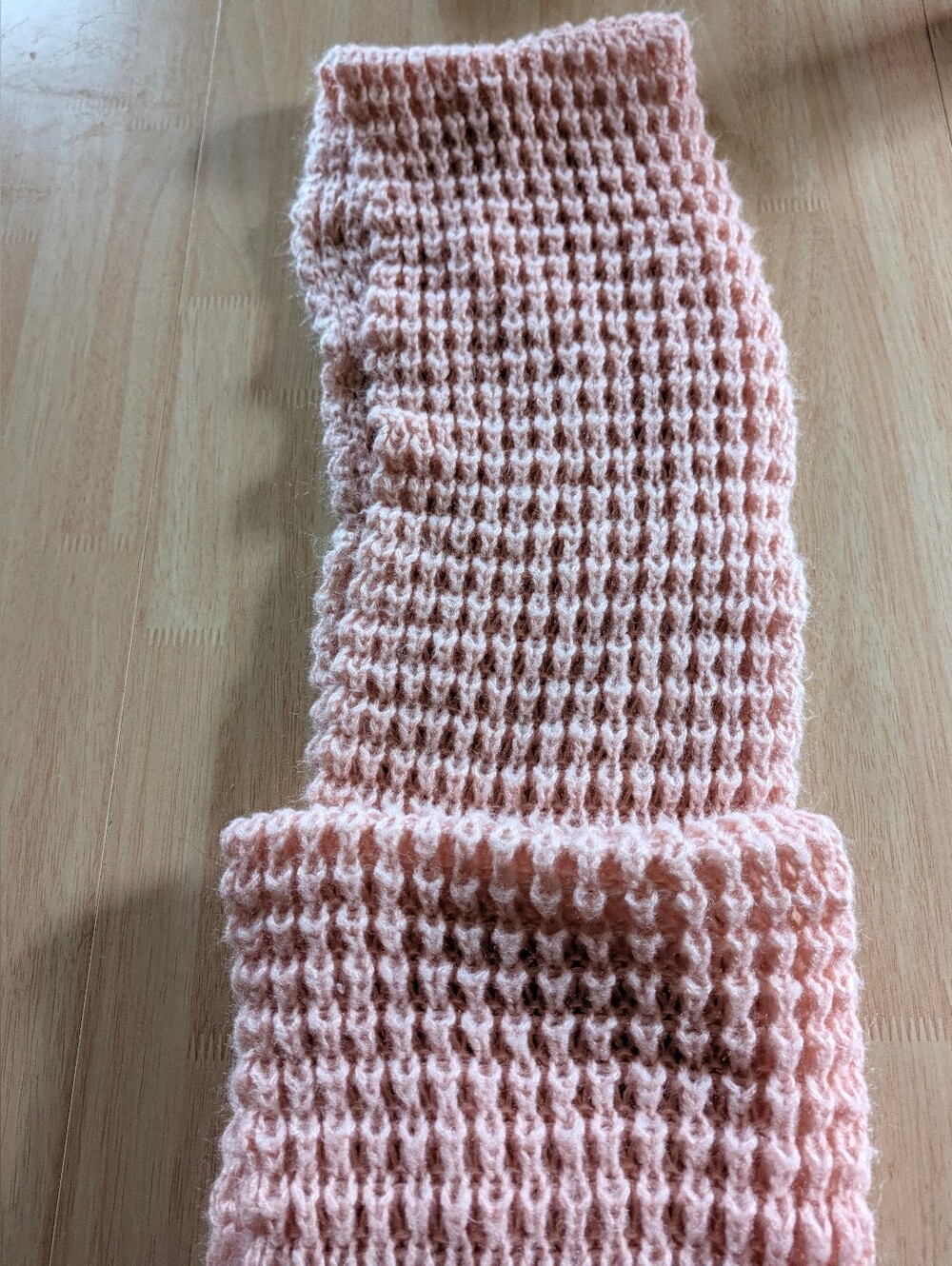 Soft Pink Knit Infinity Scarf - Women's Accessory
